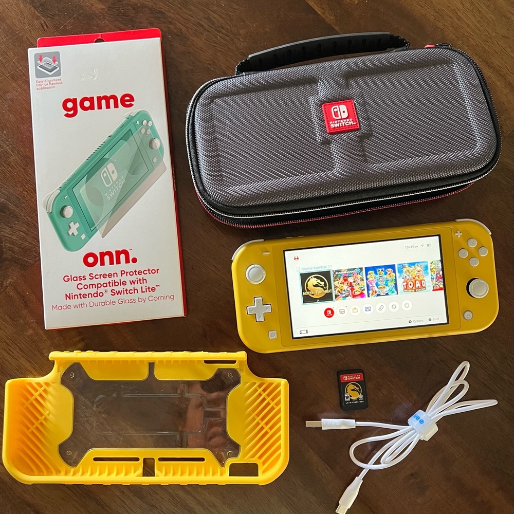 Nintendo Switch Lite with game and accessories!